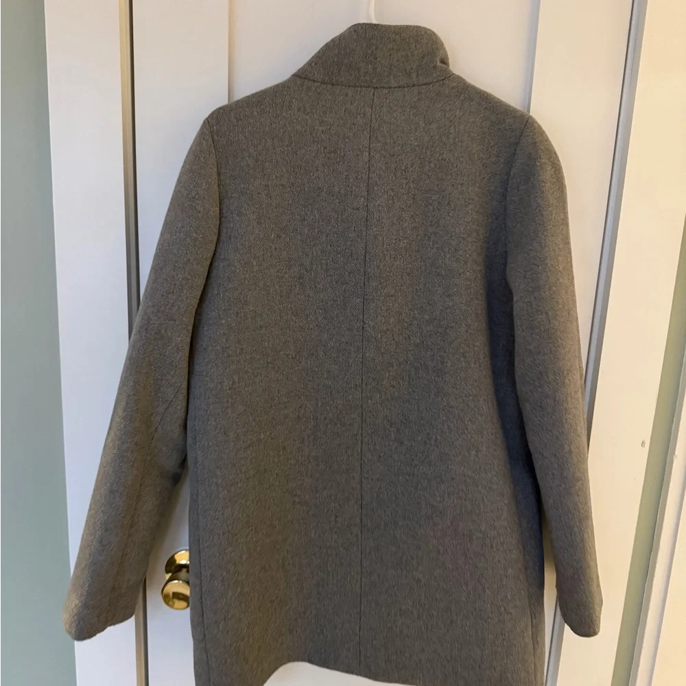 J. Crew Women's Grey Wool Peacoat - Picture 2 of 3